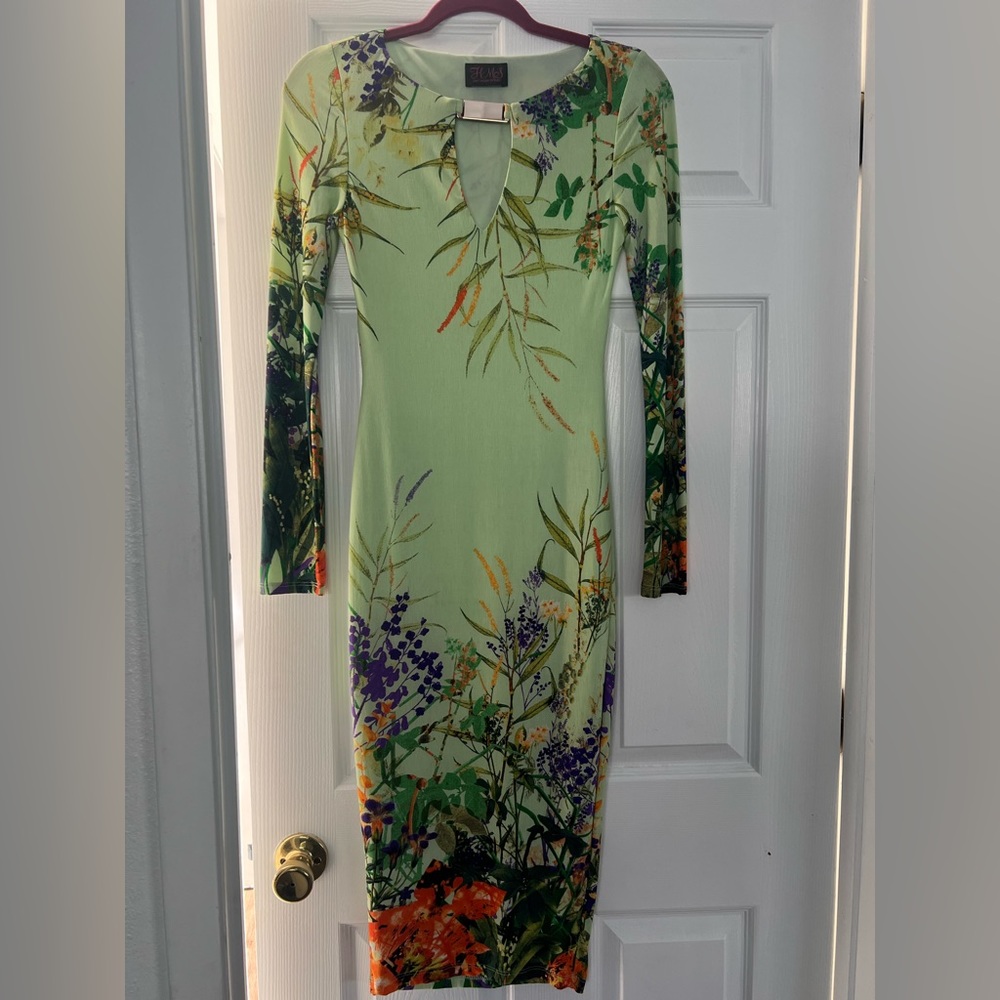 Green Hot Miami Styles Midi Dress